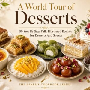 A World Tour of Desserts: 50 Step-By-Step Fully Illustrated Recipes for Desserts and Sweets