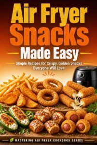 air fryer snacks book cover