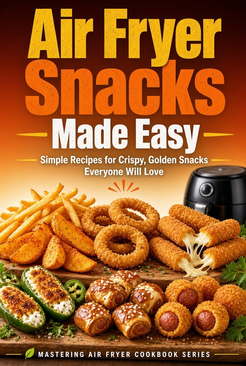 air fryer snacks book cover
